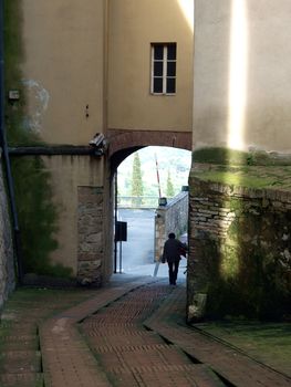 Montepulciano - the narrow streets of the historic city center