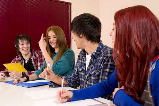 A relaxed, fun atmosphere inside the classroom