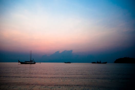 sunrise at Surin island,the southern of Thailand