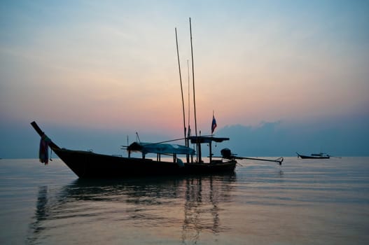 sunrise at Surin island,the southern of Thailand