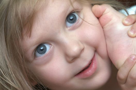 An portret of young girl