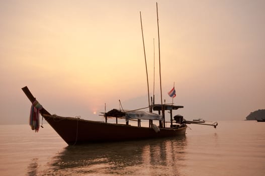 sunrise at Surin island,the southern of Thailand