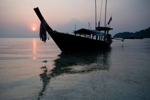 sunrise at Surin island,the southern of Thailand