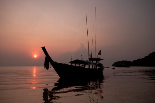 sunrise at Surin island,the southern of Thailand