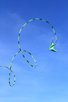 CHA-AM - MARCH 10: Colorful kites in the 12th Thailand International Kite Festival on March 9, 2012 in Naresuan Camp, Cha-am, Thailand