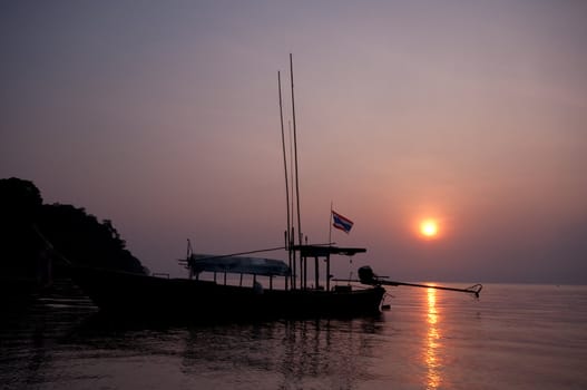 sunrise at Surin island,the southern of Thailand