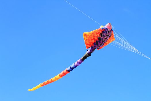 CHA-AM - MARCH 10: Colorful kites in the 12th Thailand International Kite Festival on March 9, 2012 in Naresuan Camp, Cha-am, Thailand