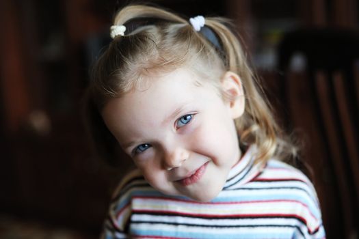 An image of a portrait of a little girl