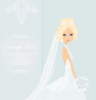 Beautiful bride card