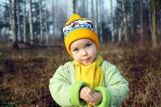 An image of a nice girl in the park