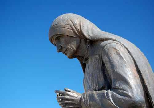 mother teresa,statue in struga,macedonia