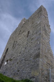 close up of old castle in Ballybunion county Kerry Ireland