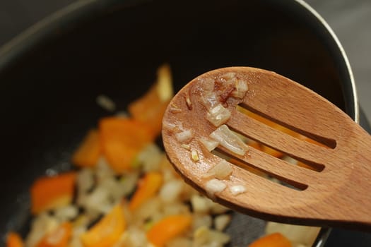 cooking with a spoon