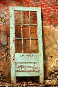 A Old aged door image