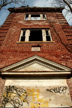 A Old abandonded school building