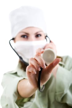 An image of a doctor with stethoscope