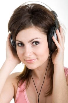 An image of woman in headphone