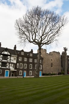 inside view of the London Tower, London, UK