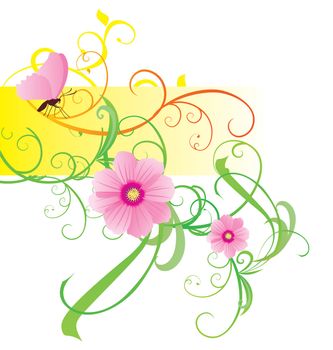spring and summer vector flower bunners