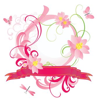spring and summer vector flower bunners