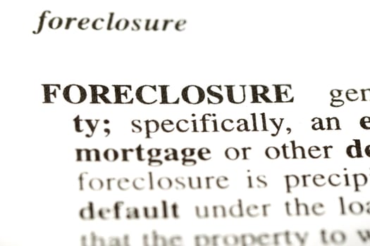 Definition of the word foreclosure  from a legal dictionary
