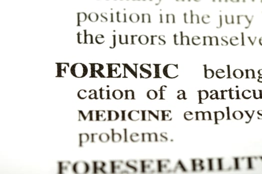 Definition of the word forensic from a legal dictionary