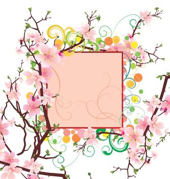 spring and summer vector flower bunners