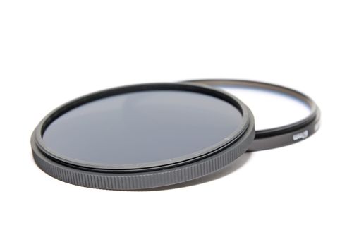 two light filter on white background