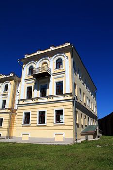old-time house on town street