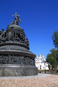 monument of the millennium to Russia in Great Novgorod