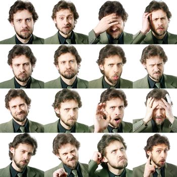 An image of a set of facial expressions