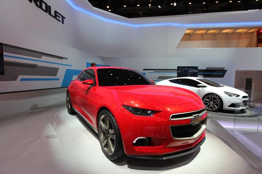 GENEVA / MARCH 16 : The all new Cheverolet Code 30R on display at the 82nd  international motor show Palexpo-Geneva on march 16;2012 in Geneva