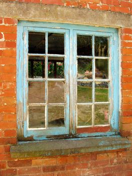 Windows on a country home    