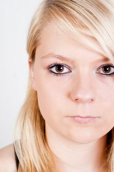 portrait of an blonde young girl