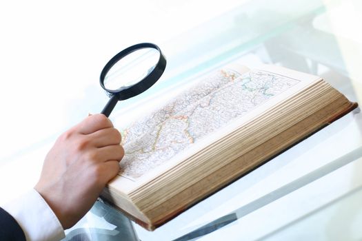 look on map where to travel