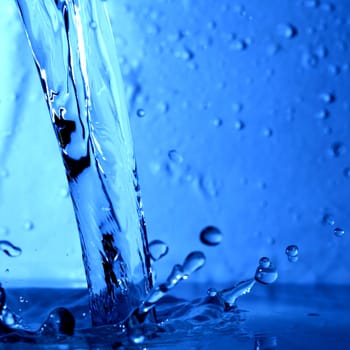 water wet splash macro close up