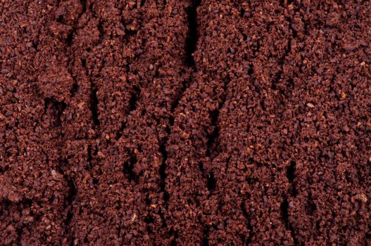 brown coffee powder texture extreme closeup photo