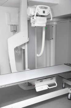An x-ray digital machine in a hospital in a clean sterile environment