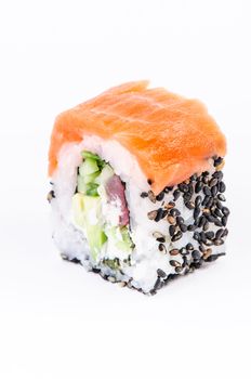 Sushi osaka maki on white background