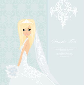 Beautiful bride card