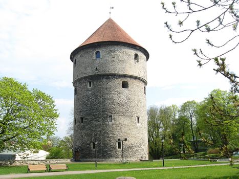 Tower "Kiek in de Kök" in Old Tallin, the capital of Estonia