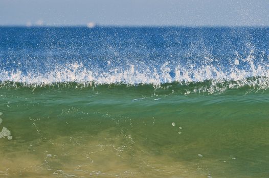 Waves on the surface of the ocean