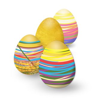 colorful eggs designed for fun easter