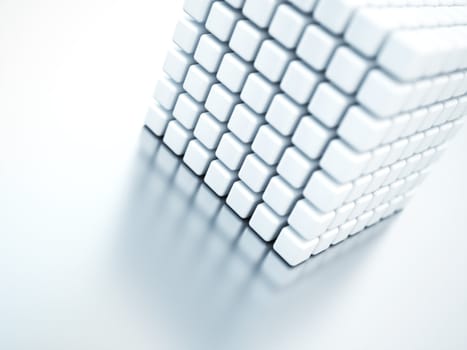 Large cube made of small cubes