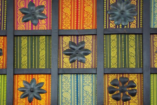 Background with an colour ethnic wall ornament