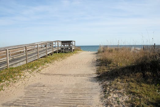 A path to the beach in North Carolina