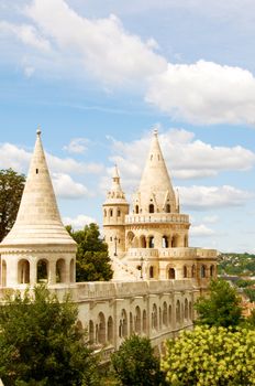 Fairytale looking Budda castle wall and towers