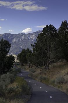 paved pedestrian trail for biking, hiking, walking and exercise