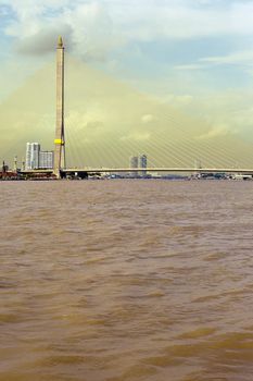 The bridge on a background of the river
