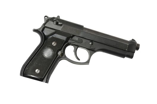 handgun isolated on a white background